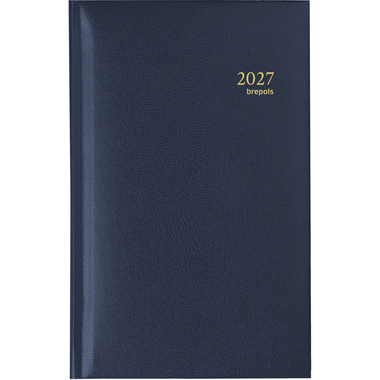 BREPOLS Agenda Interplan Lima Ku. 2027 0.736.1255 1S/2P bleu 8.9x16cm