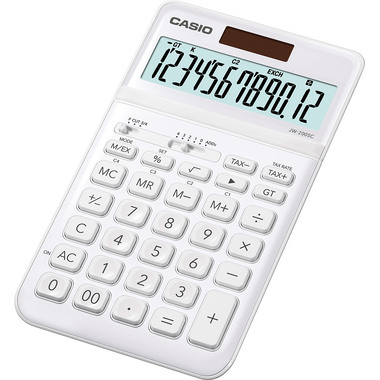 CASIO Calcolatrice JW200SCWE 12 cifre bianco