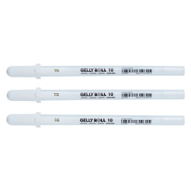 SAKURA Gelly Roll 0.5mm POXPGBWH3B White 3 Stück