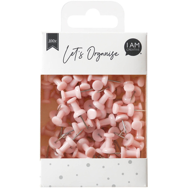 I AM CREATIVE Push Pines Let`s Organize MAA4035.16 rosa, 9x24cm 100 pezzi