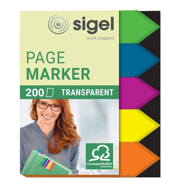 SIGEL Marker Arrow 12x45mm HN613 5 couleurs ass. 200 flls.