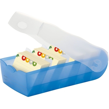 HAN Karteibox Croco A8 997-633 blau 9.7x6.7x19.1cm