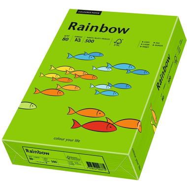 RAINBOW Papier intensivgrün/78 A3 88042676 FSC, 80g 500 Blatt