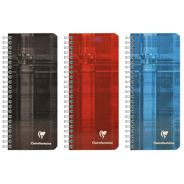 CLAIREFONTAINE Carnet spirale ass. 8,5x20mm 8672 5mm 90 feuilles