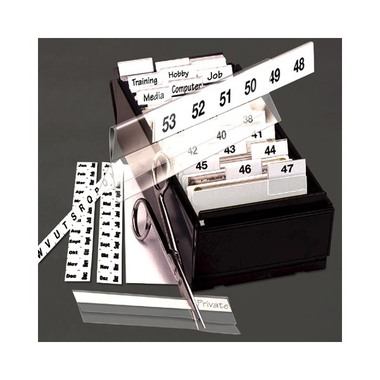 3L Index tabs stampato 10x150mm 10503 bianco, autoadesivo 5 pezzi