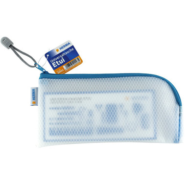 HERMA Tasca documenti con zip A6 20003 blu, 23x11cm