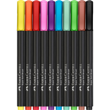 FABER-CASTELL Fasermaler Black Edition 116451 10er Etui