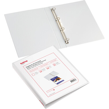 KOLMA Zeigebuch Vario Universal A4 01.201.16 weiss, 4-Ring 20mm