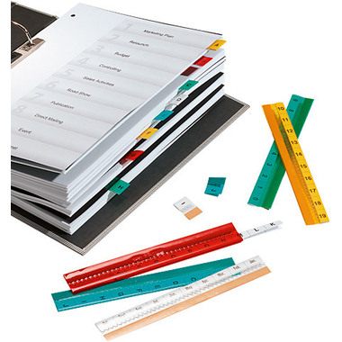 DURABLE Tabfix 2-zeilig 20cm 840219 transparent 5 Stück