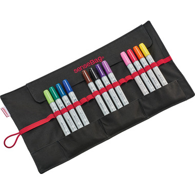 TRANSOTYPE senseBag roll-up pencil case 76012018 nero 375x200mm