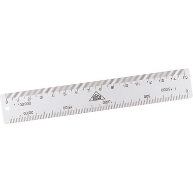 SIECO Kartenmassstab 15cm 116015 Alu