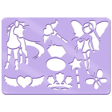 URSUS Schablonen Set 1 Princess 44100001 26.8x18.9x0.2cm 6 Stück