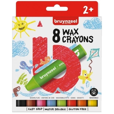 BRUYNZEEL Wachsmalkreide Kids 60131008 8 Farben