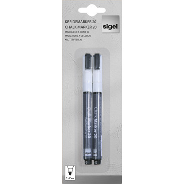 SIGEL Gesso 1-2mm BA178 bianco 2 pezzi