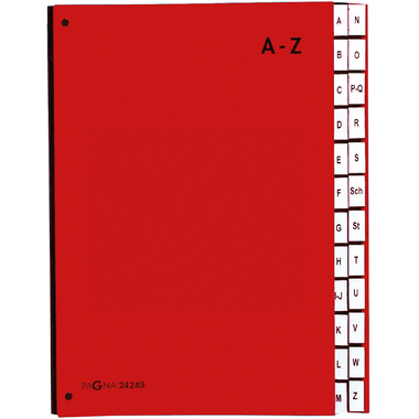 PAGNA Pultordner Color A4 24249-01 rot A-Z
