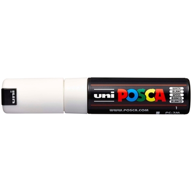 POSCA Marker 4.5-5.5mm PC-7M WHITE weiss, Rundspitze