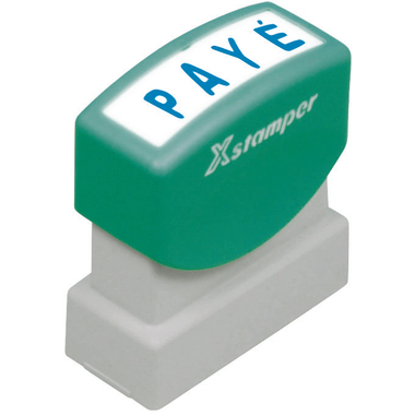 XSTAMPER Stempel Paye F102-B blau