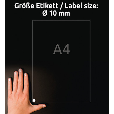 AVERY ZWECKFORM Etichette 10mm L6019REV2 bianco 7875 pezzi