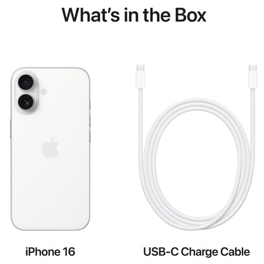 Apple iPhone 16 (128GB, White)