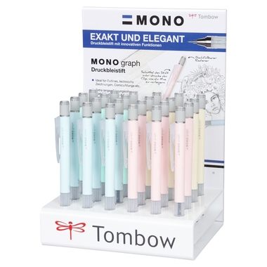 TOMBOW Pastel MONOgraphe SH-MG-24P-2-A Affichage lâche