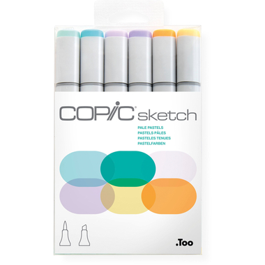 COPIC Marker Sketch 21075667 Set Pale Pastels, 6 pcs.