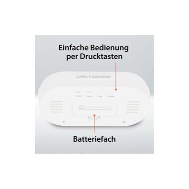Réveil Numérique ADE Blanc
