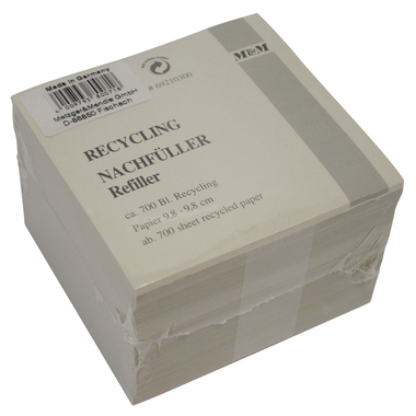 M&M Zettelbox Papier 98x98mm 69210300 Recycling 700 Blatt