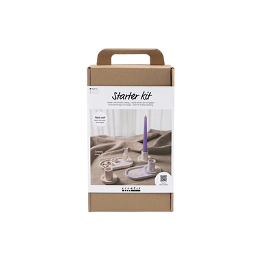 CREATIV COMPANY Giessharzset 1644287 Kerzenhalter und Tablett