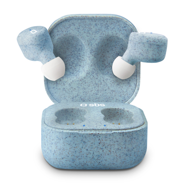 Écouteurs True Wireless Stereo et boîtier de recharge composés à 40% de matériaux biodégradables