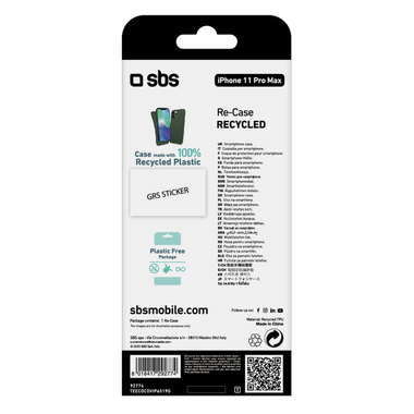 Recycled plastic cover for iPhone 11 Pro Max