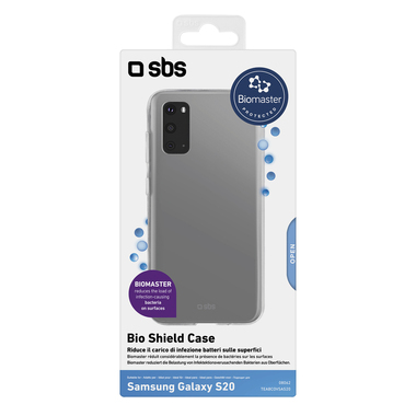 Cover morbida, trasparente e anti microbi per Samsung Galaxy S20