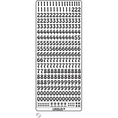 URSUS Creative Sticker 59110015 Sujet 15 argent