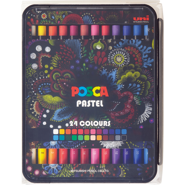 UNI-BALL Posca Pastel KPA-100 24C 24 Stück ass.