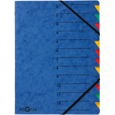 PAGNA Dossier archivio EASY A4 24131-02 blu 12 compart.