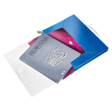 LEITZ Box de rangement WOW PP 46290036 bleu 250x330x37mm