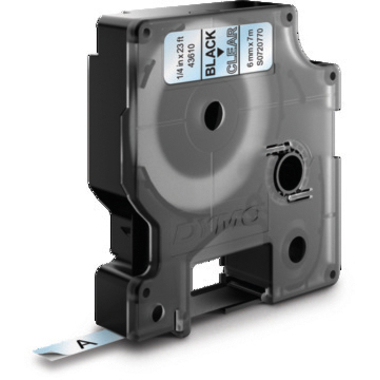 DYMO Nastro D1 nero/trasp. S0720770 6mm/7m
