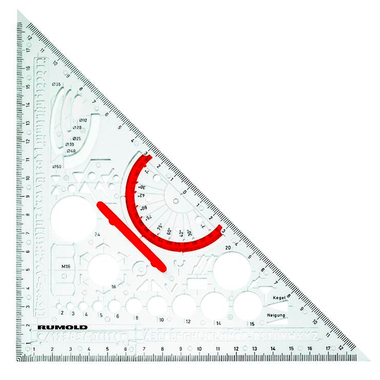 RUMOLD Triangle Métal Techno 25cm 354210 DIN 406
