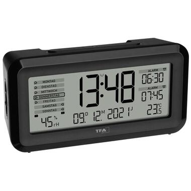TFA Dostmann Sveglia Radio Boxx2 Nero