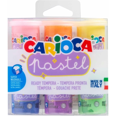 CARIOCA Tempera Pastell 6x25ml 43185