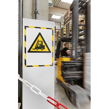 MAGNETOPLAN Cornice calamita magnetofix A3 1131342 SAFETY, giallo/nero 5 pezzi