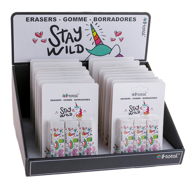 ROOST Radiergummi Einhorn XL1837 3 pcs. 2.2x1.2x6.2cm