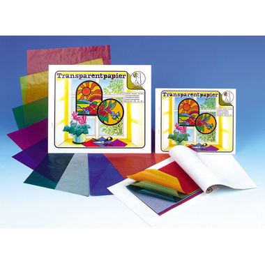 URSUS Papier transparent 20×30cm 1890099 42g, 10 couleurs ass.