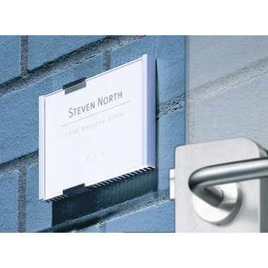 DURABLE Türschild Info Sign 480123 silber, aluminium 149x105.5mm