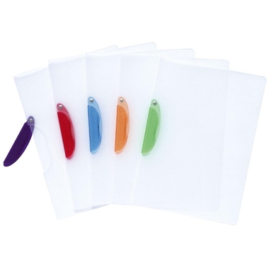 EXACOMPTA Klemmmappe A4 47600E Clip transp. ass. 5er Set