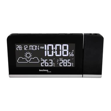 Technoline Projection Radio-Controlled Clock WT 539 with Alarm and Weather Forecast