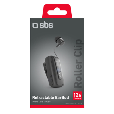 Auricolare senza fili multipoint con roller clip | SBS