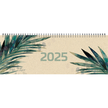 SIMPLEX Pultkalender Graspapier 2025 40658.25 1W/2S farbig ML 29x10.5cm