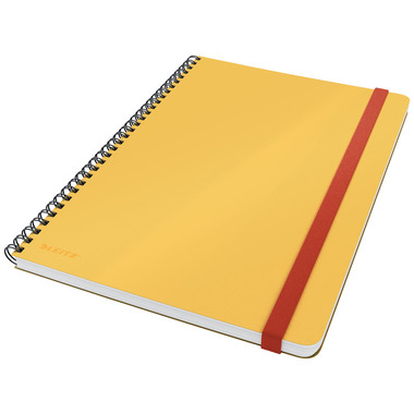 LEITZ Livre spirale Cosy B5 4527-00-19 ligné, 90g jaune