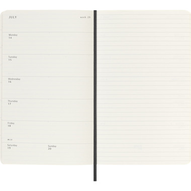 MOLESKINE Agenda settimanale note 25/26 8056999275426 18M foderato SC nero 13x21cm