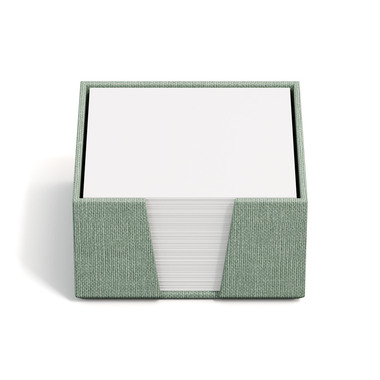 BIGSO BOX OF SWEDEN Porte-bloc James 110x110mm 2711C1601 en lin, vert menthe